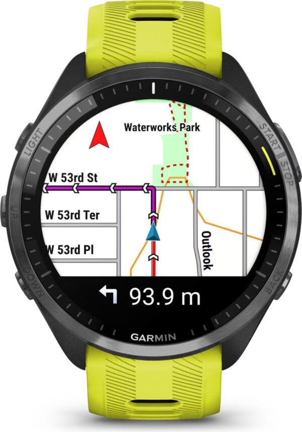 Montre GPS Garmin Forerunner 965 Noir Jaune Vif – Image 2