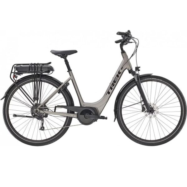 Vélo de Ville Électrique Trek Verve+ 2 Lowstep Bosch 300Wh Shimano Altus 9V Azure – Image 11