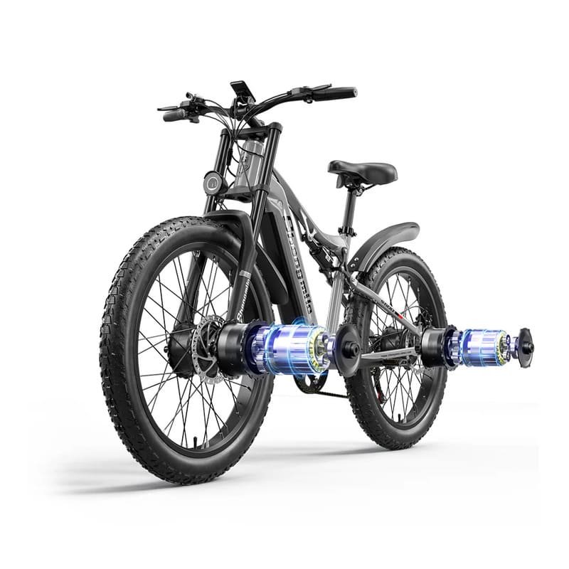 Vélo électrique à double moteur Shengmilo S600 2000W – Image 3